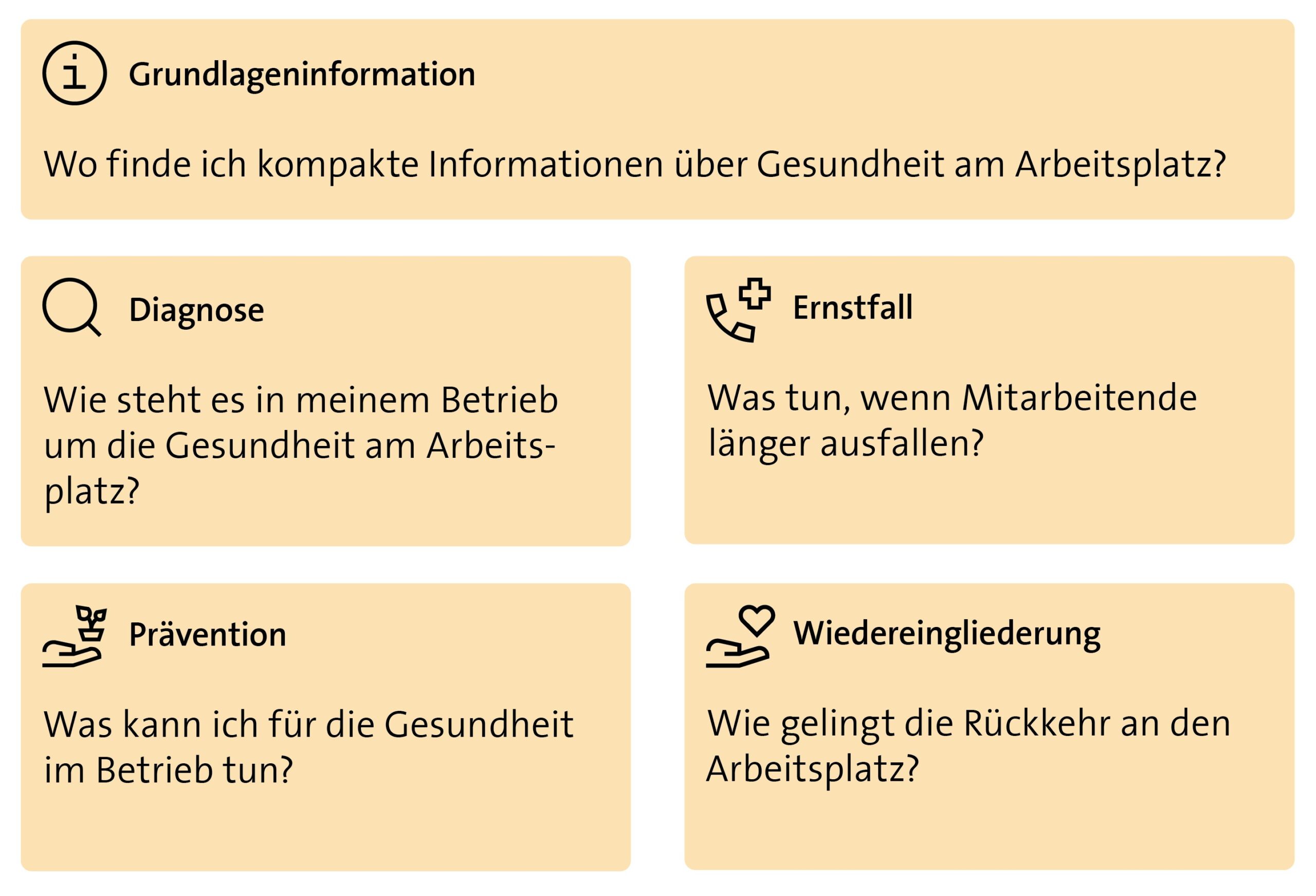 Grafik zu den wichtigsten Fragen.